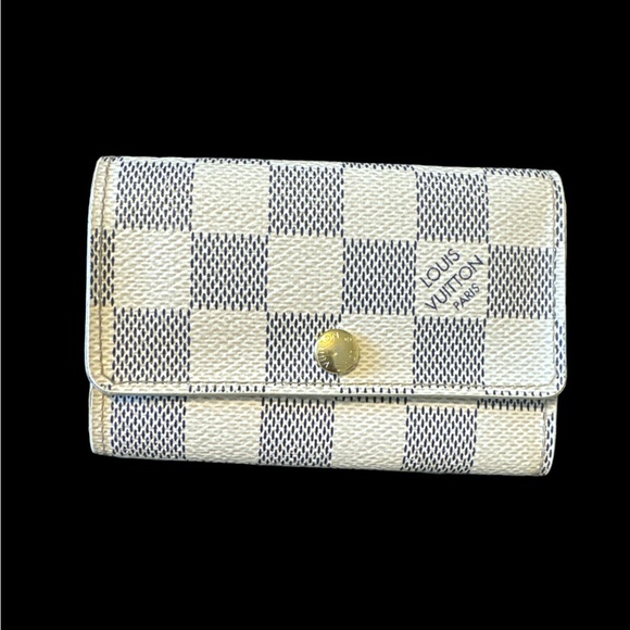 Louis Vuitton Accessories - Louis Vuitton Damier Azur 6 Key Holder